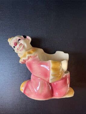 1950s Shawnee Pottery Jo Jo the Circus Clown Planter Votive Holder Model #619